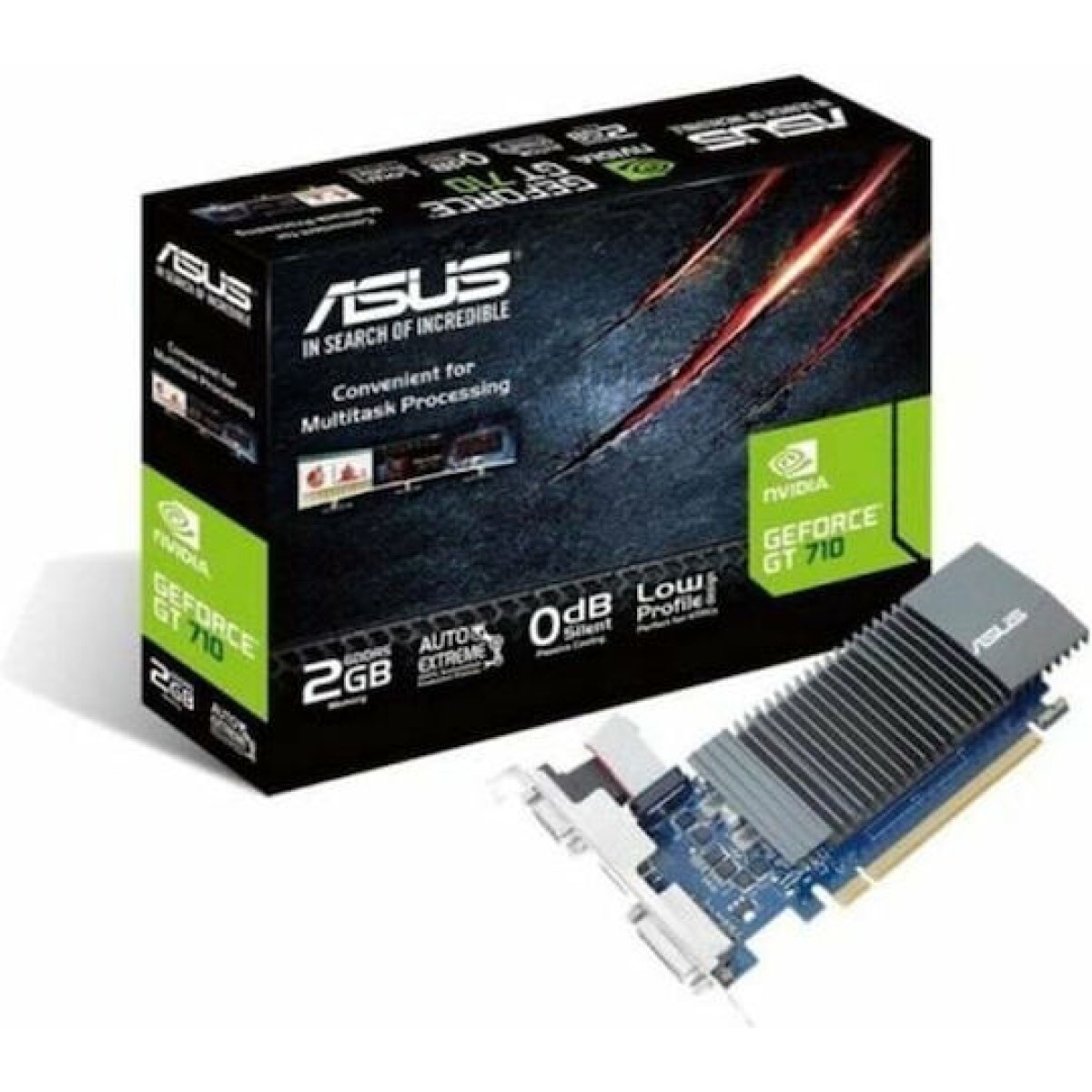 Asus GeForce GT 710 2GB GDDR3 Evo Κάρτα Γραφικών