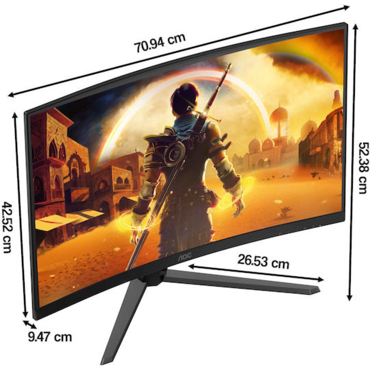 AOC C32G42ZE VA HDR Curved Gaming Monitor 31.5