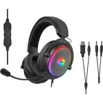 SpeedLink Conux RGB Over Ear Gaming Headset με σύνδεση 2x3.5mm / USB