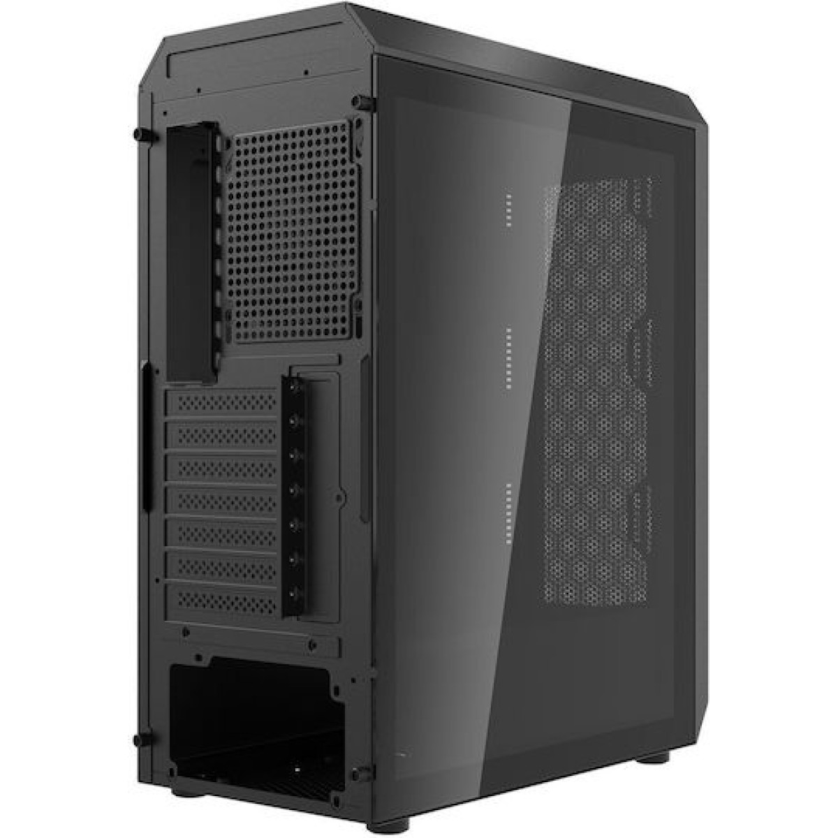 Adata Valor Air Plus Gaming Midi Tower Κουτί Υπολογιστή με Πλαϊνό Παράθυρο και ARGB Φωτισμό Μαύρο