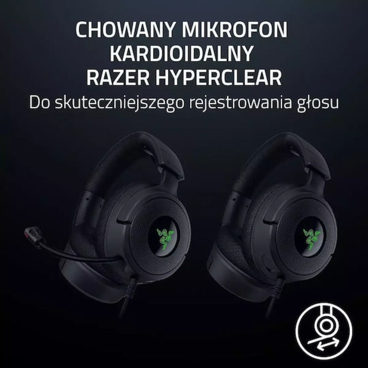 Razer Kraken V4 X Over Ear Gaming Headset με σύνδεση USB Minecraft Edition for Nintendo Switch / PC / PS4 / PS5