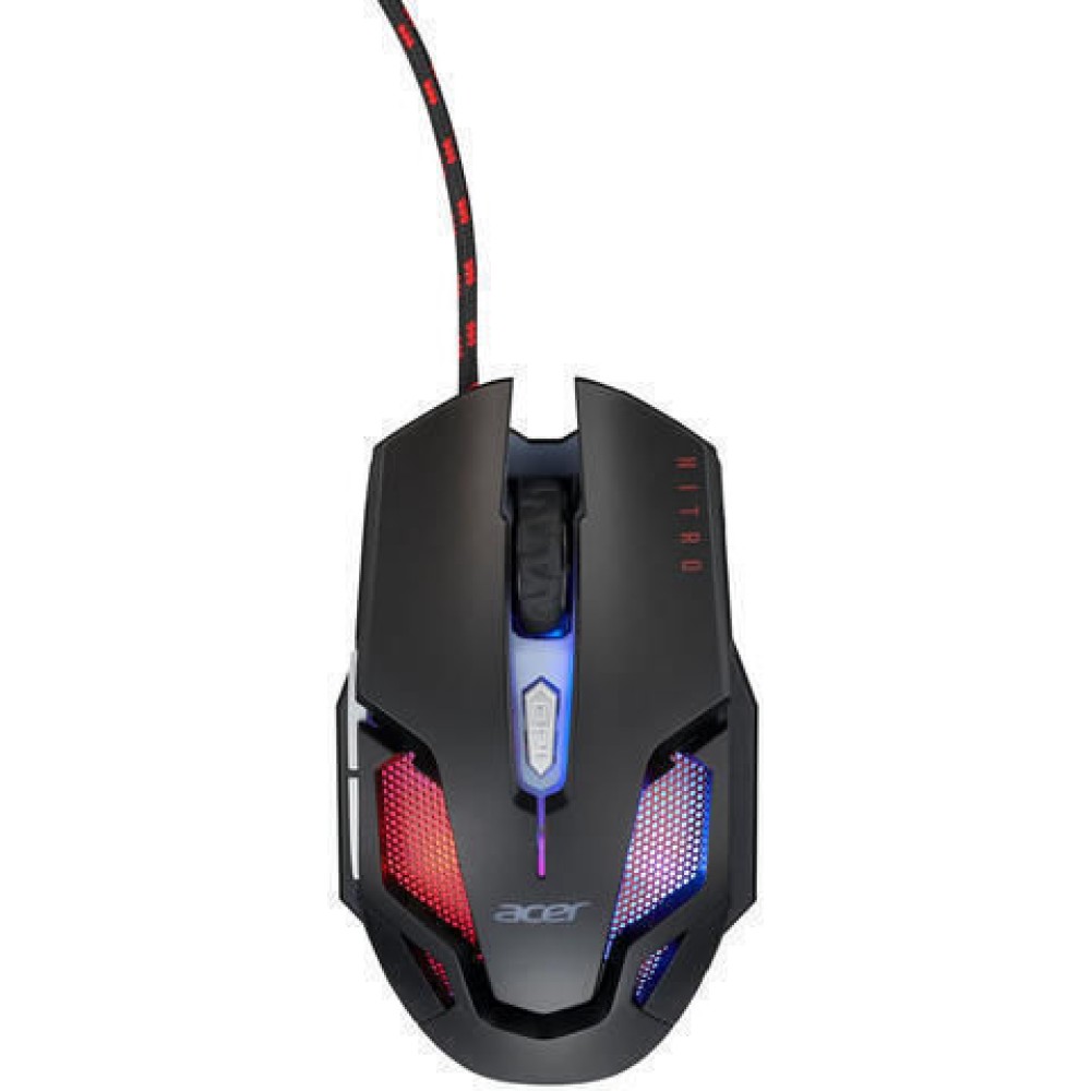 Acer Nitro Mouse II RGB Gaming Ποντίκι 4200 DPI Μαύρο