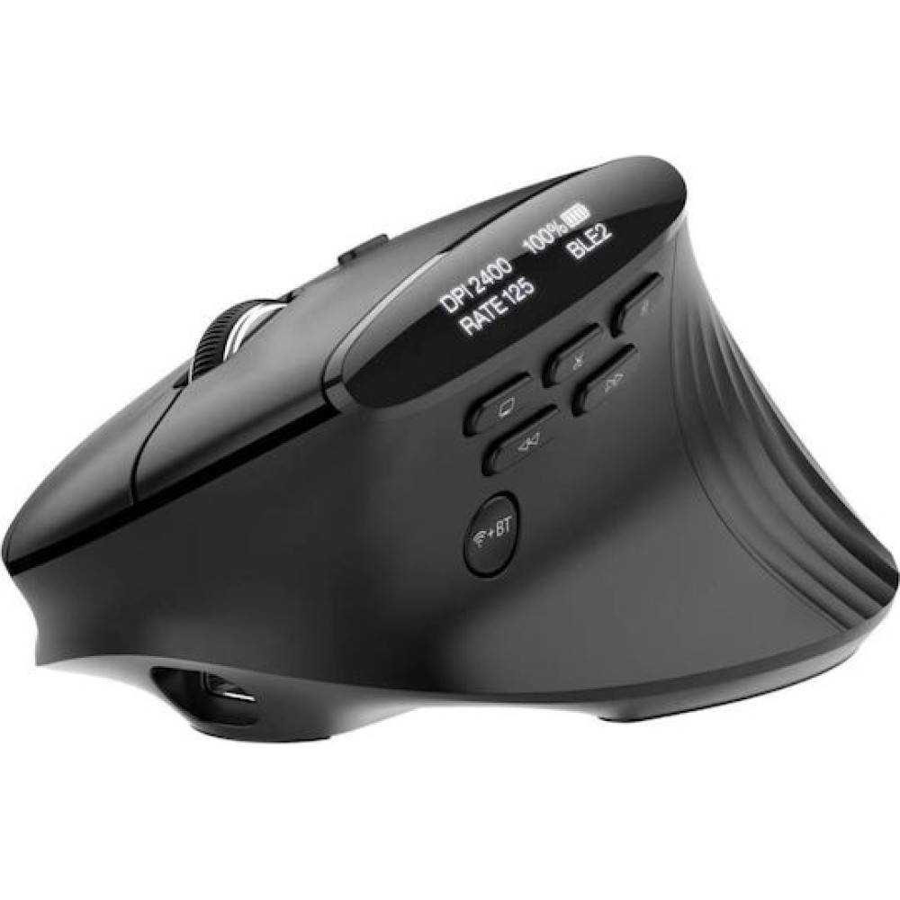Acer Smart Fit Ασύρματο Bluetooth Vertical Ποντίκι Μαύρο