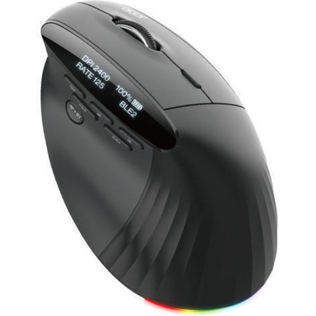 Acer Smart Fit Ασύρματο Bluetooth Vertical Ποντίκι Μαύρο