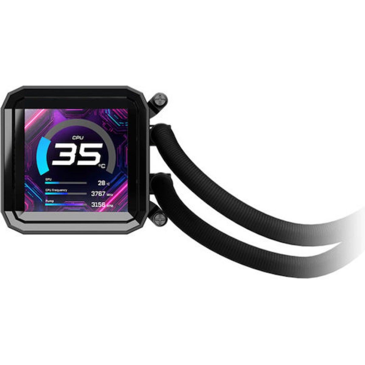 ASRock Phantom Gaming 360 LCD Υδρόψυξη Επεξεργαστή Τριπλού Ανεμιστήρα 120mm για Socket AM4/AM5/1700 με ARGB Φωτισμό