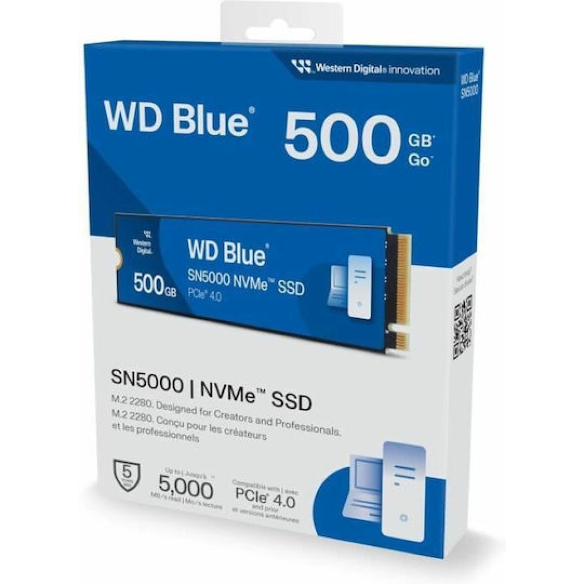 Western Digital SN5000 SSD 500GB M.2 NVMe PCI Express 4.0