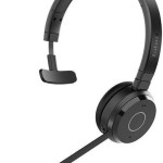 Jabra Evolve 65 TE Link 390a UC Mono Ασύρματα On Ear Multimedia Ακουστικά με μικρόφωνο και σύνδεση Bluetooth
