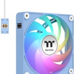 Thermaltake CT120 EX Case Fan με ARGB Φωτισμό και Σύνδεση 4-Pin PWM 3τμχ Hydrangea Blue
