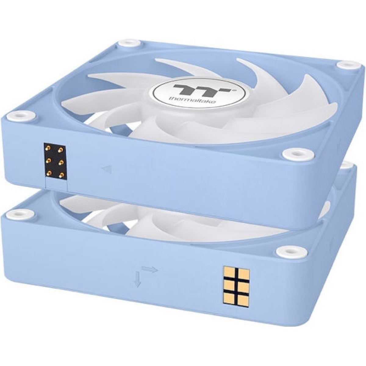 Thermaltake CT120 EX Case Fan με ARGB Φωτισμό και Σύνδεση 4-Pin PWM 3τμχ Hydrangea Blue