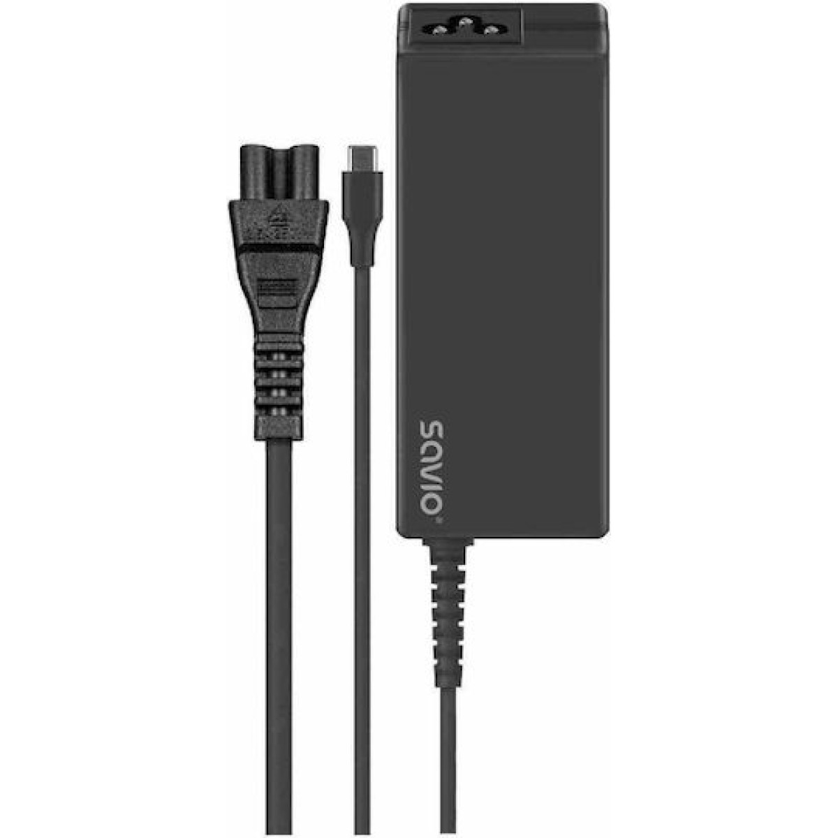 Savio USB-C Universal Φορτιστής Laptop 65W 20V 3A με Αποσπώμενο Καλώδιο Τροφοδοσίας