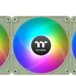 Thermaltake CT140 EX Case Fan με ARGB Φωτισμό και Σύνδεση 4-Pin PWM 3τμχ Matcha Green