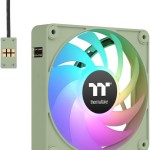 Thermaltake CT140 EX Case Fan με ARGB Φωτισμό και Σύνδεση 4-Pin PWM 3τμχ Matcha Green