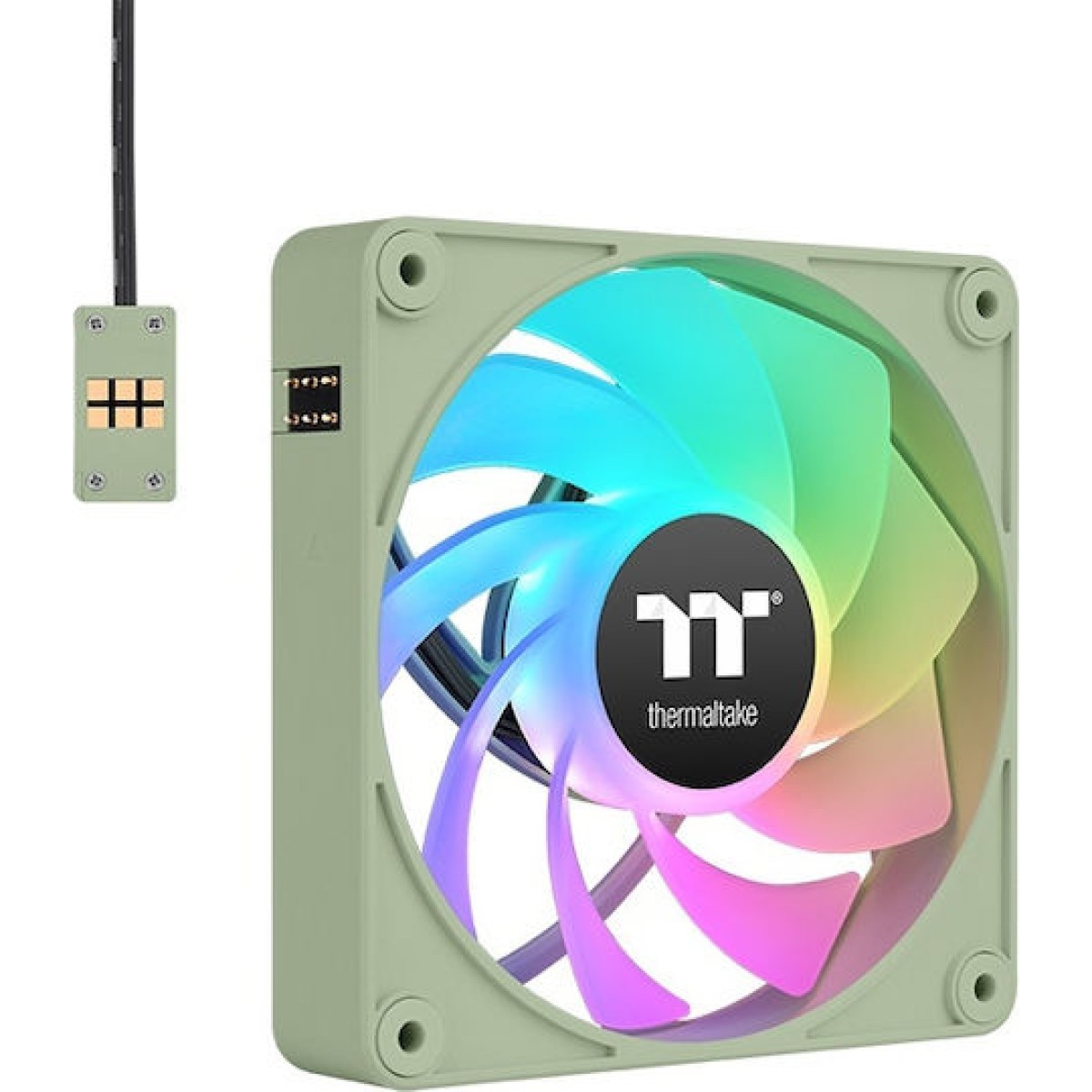 Thermaltake CT120 EX Reverse Case Fan με ARGB Φωτισμό και Σύνδεση 4-Pin PWM 3τμχ Matcha Green