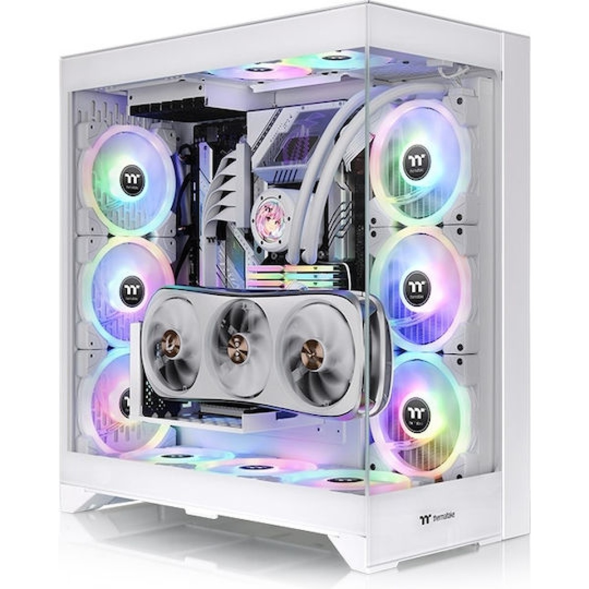 Thermaltake CTE E660 MX Gaming Midi Tower Κουτί Υπολογιστή με Πλαϊνό Παράθυρο Snow White