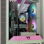 Thermaltake The Tower 300 Micro Tower Κουτί Υπολογιστή με Πλαϊνό Παράθυρο και RGB Φωτισμό Matcha Plum