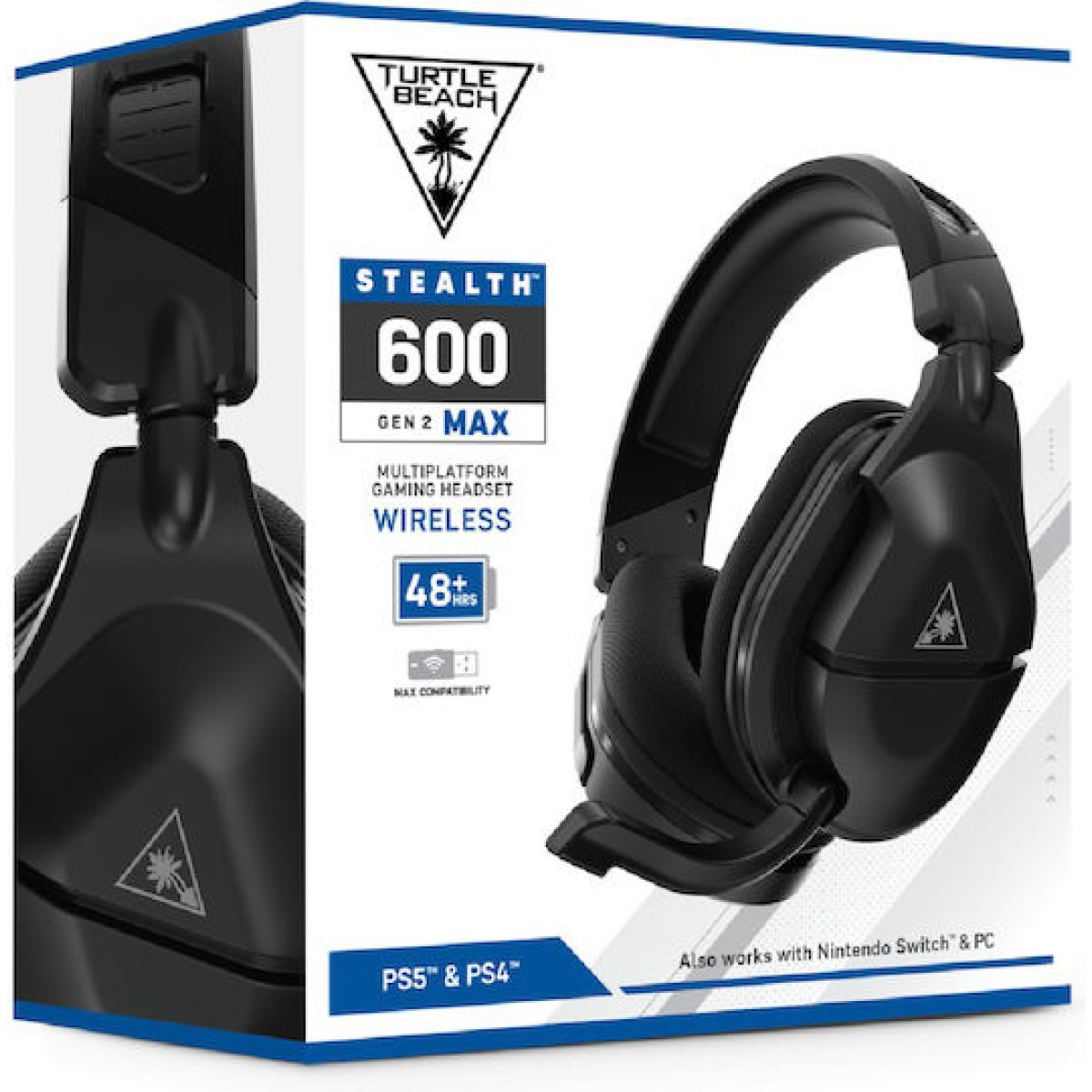 Turtle Beach Stealth 600 Gen 2 MAX Ασύρματο Over Ear Gaming Headset με σύνδεση USB for Nintendo Switch / PC / PS4 / PS5