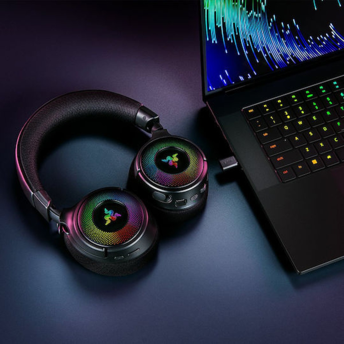 Razer Kraken V4 Ασύρματο On Ear Gaming Headset με σύνδεση Bluetooth / USB