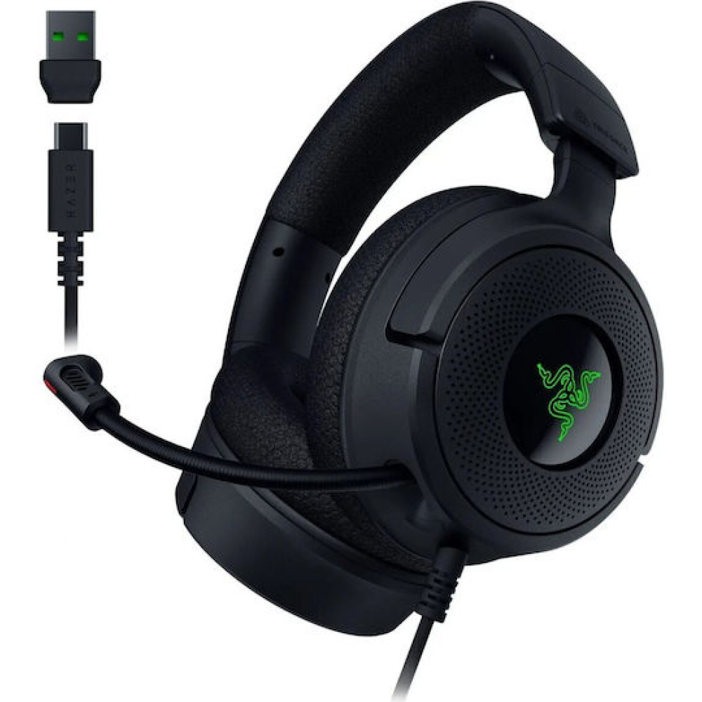 Razer Kraken V4 X Over Ear Gaming Headset με σύνδεση USB
