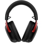 HyperX Cloud III S Ασύρματο Over Ear Gaming Headset με σύνδεση Bluetooth / USB Black/Red for Nintendo Switch / PC / PS5 / PS4