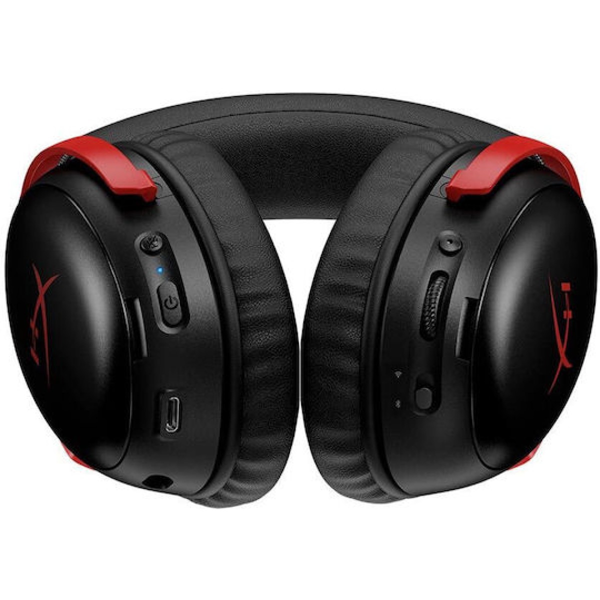 HyperX Cloud III S Ασύρματο Over Ear Gaming Headset με σύνδεση Bluetooth / USB Black/Red for Nintendo Switch / PC / PS5 / PS4