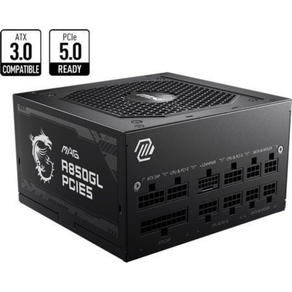 MSI MAG A850GL PCIE5 850W Μαύρο Τροφοδοτικό Υπολογιστή Full Modular 80 Plus Gold
