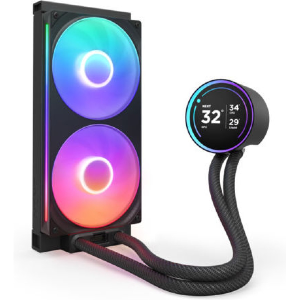 NZXT Kraken Elite 280 RGB V2 (v2) Υδρόψυξη Επεξεργαστή Διπλού Ανεμιστήρα για Socket AM4/AM5/1700/1200/115x
