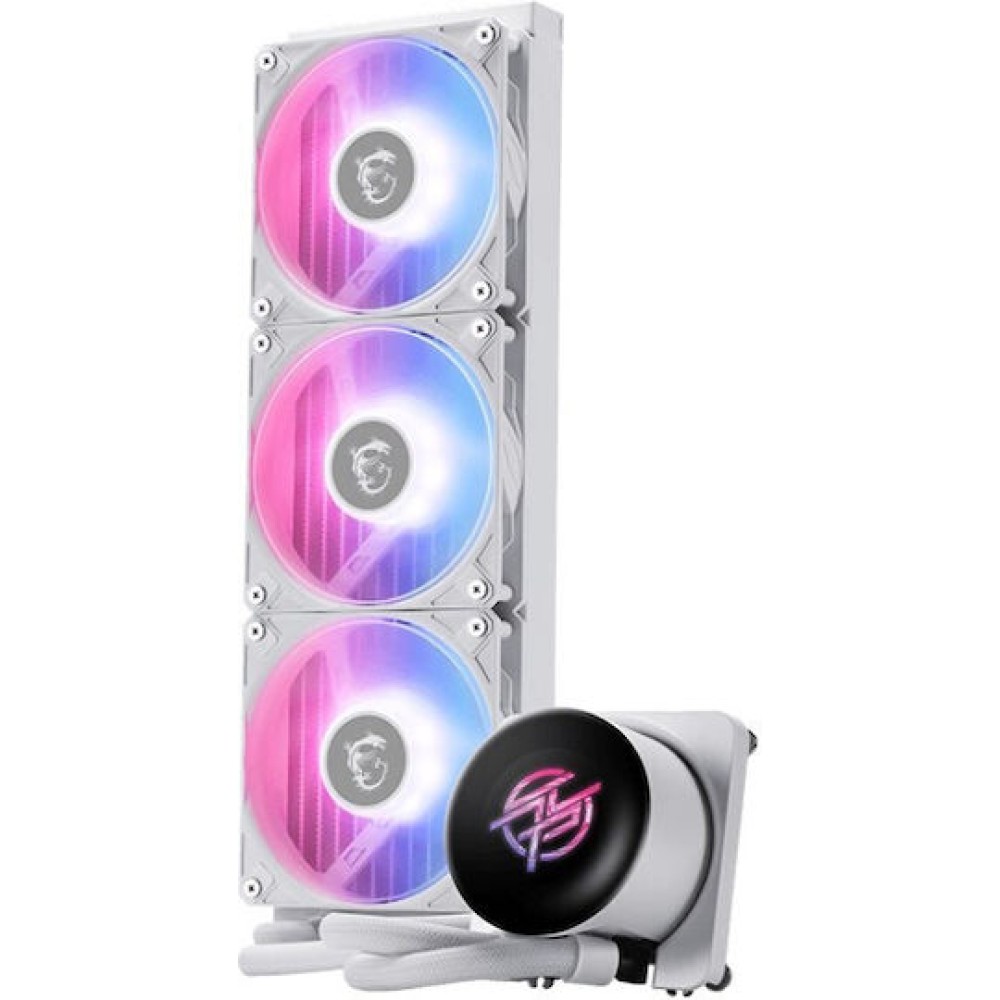 MSI MPG CoreLiquid Υδρόψυξη Επεξεργαστή 120mm για Socket AM4/AM5/1700 με Λευκό Φωτισμό Λευκή