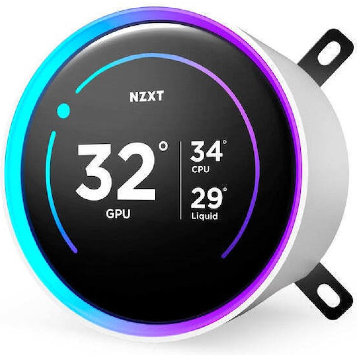 NZXT Kraken Elite 360 RGB Υδρόψυξη Επεξεργαστή Τριπλού Ανεμιστήρα 120mm για Socket AM4/AM5/1700/1200/115x Λευκή