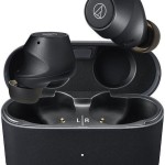 Audio Technica ATH-CKS30TW+ In-ear Bluetooth Handsfree Ακουστικά με Αντοχή στον Ιδρώτα και Θήκη Φόρτισης Matt Black