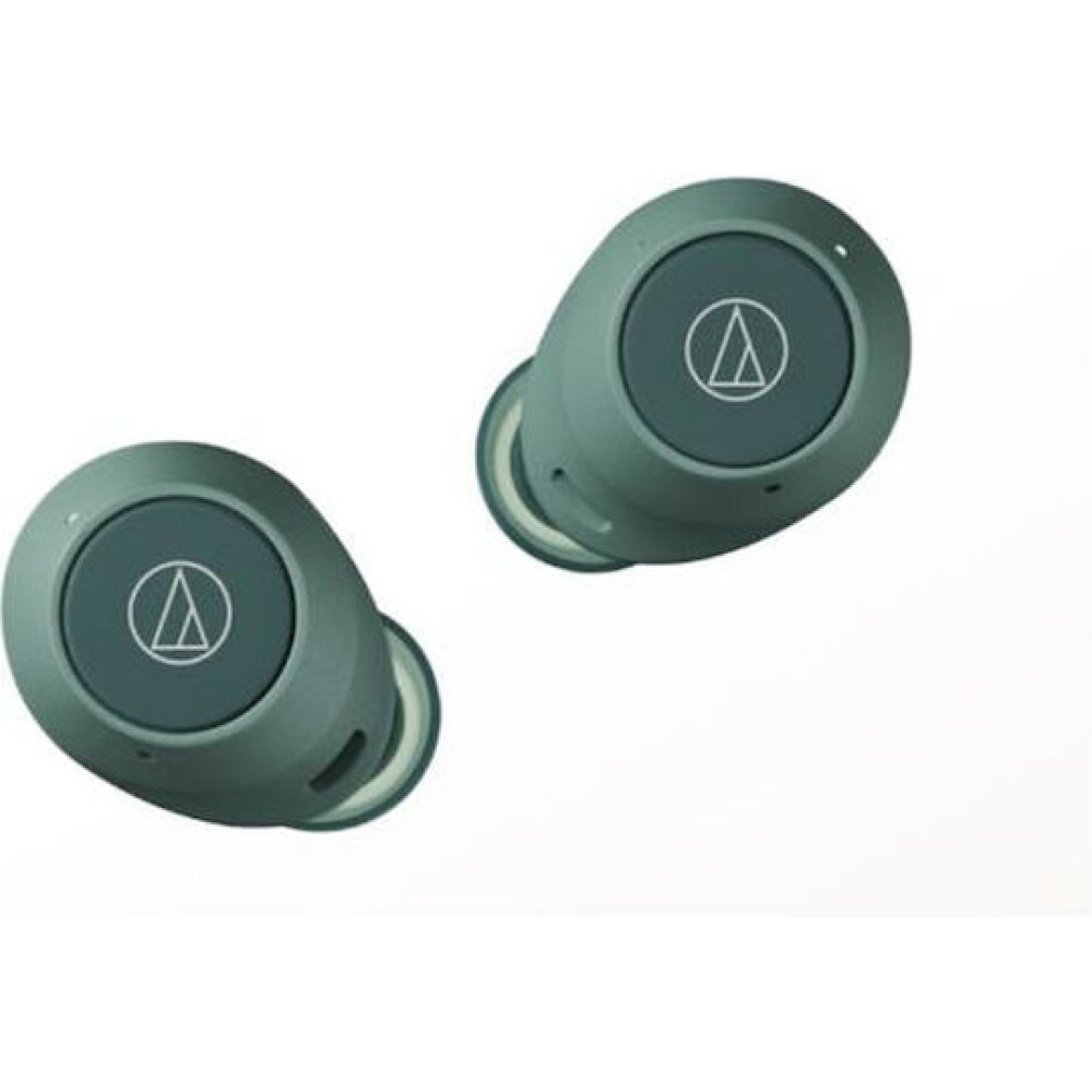 Audio Technica ATH-CKS30TW+ In-ear Bluetooth Handsfree Ακουστικά με Αντοχή στον Ιδρώτα και Θήκη Φόρτισης Πράσινα