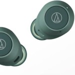 Audio Technica ATH-CKS30TW+ In-ear Bluetooth Handsfree Ακουστικά με Αντοχή στον Ιδρώτα και Θήκη Φόρτισης Πράσινα