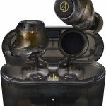 Audio Technica ATH-CKS30TW+TBK In-ear Bluetooth Handsfree Ακουστικά με Αντοχή στον Ιδρώτα και Θήκη Φόρτισης Μαύρα
