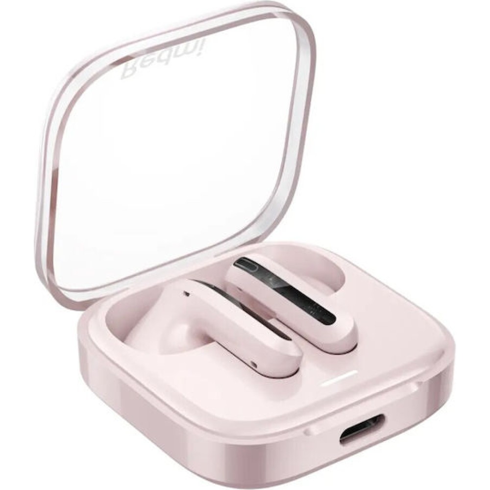 Xiaomi Redmi Buds 6 Active Bluetooth Handsfree Ακουστικά με Αντοχή στον Ιδρώτα και Θήκη Φόρτισης Ροζ