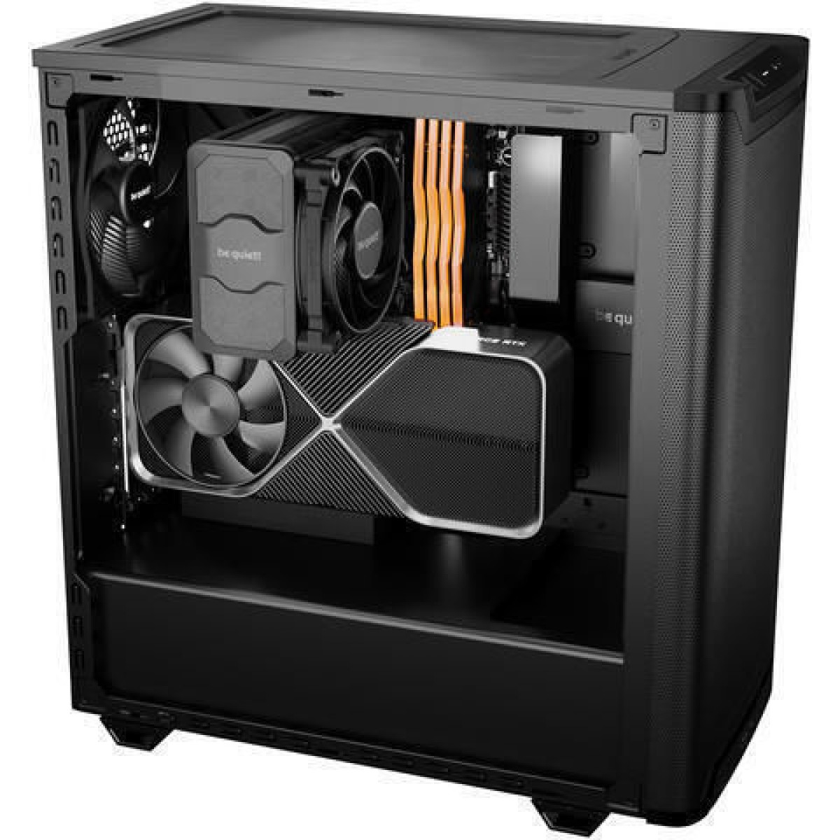 Be Quiet Pure Base 501 Midi Tower Κουτί Υπολογιστή με Πλαϊνό Παράθυρο Airflow Window Black