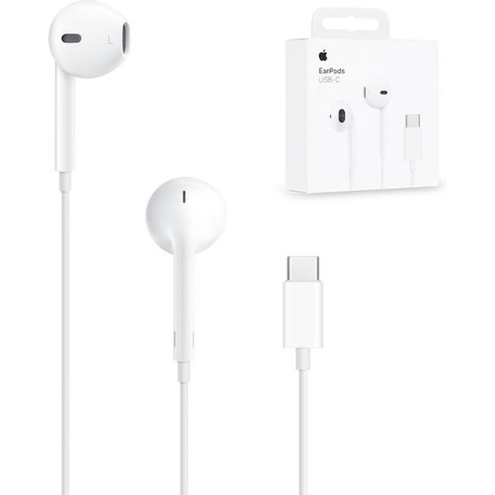 Apple Earpods MYQY3 Handsfree Ακουστικά με Βύσμα USB-C Λευκό