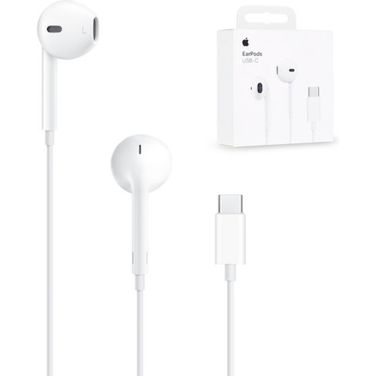 Apple Earpods MYQY3 Handsfree Ακουστικά με Βύσμα USB-C Λευκό