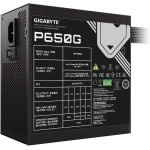 Gigabyte GP-P650G 650W Μαύρο Τροφοδοτικό Υπολογιστή Full Wired 80 Plus Gold