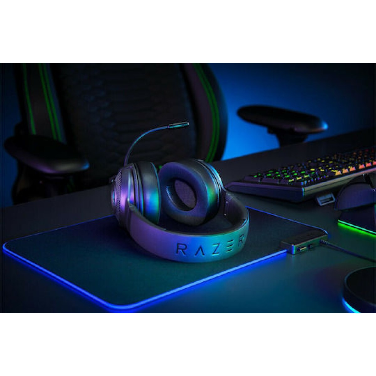 Razer Kraken V3 X Over Ear Gaming Headset με σύνδεση USB
