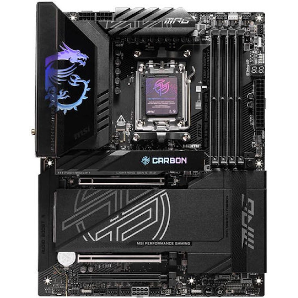 MSI MPG X870E CARBON WIFI Motherboard ATX με AMD AM5 Socket 7E49-001R