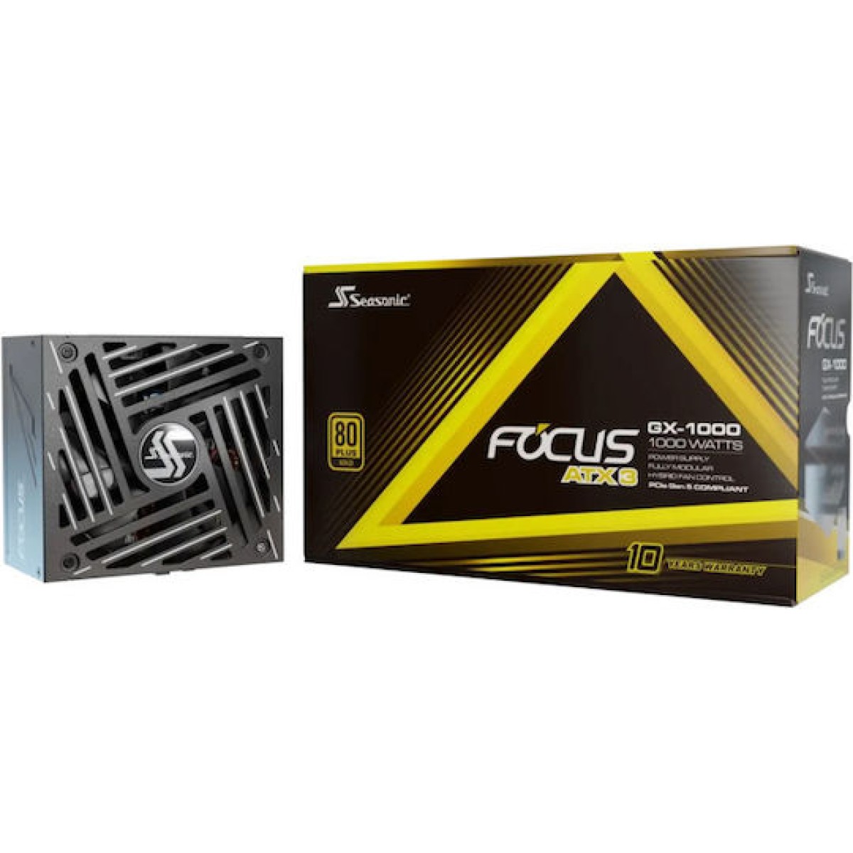 Seasonic Focus GX ATX3.1 2024 1000W Μαύρο Τροφοδοτικό Υπολογιστή Full Modular 80 Plus Gold