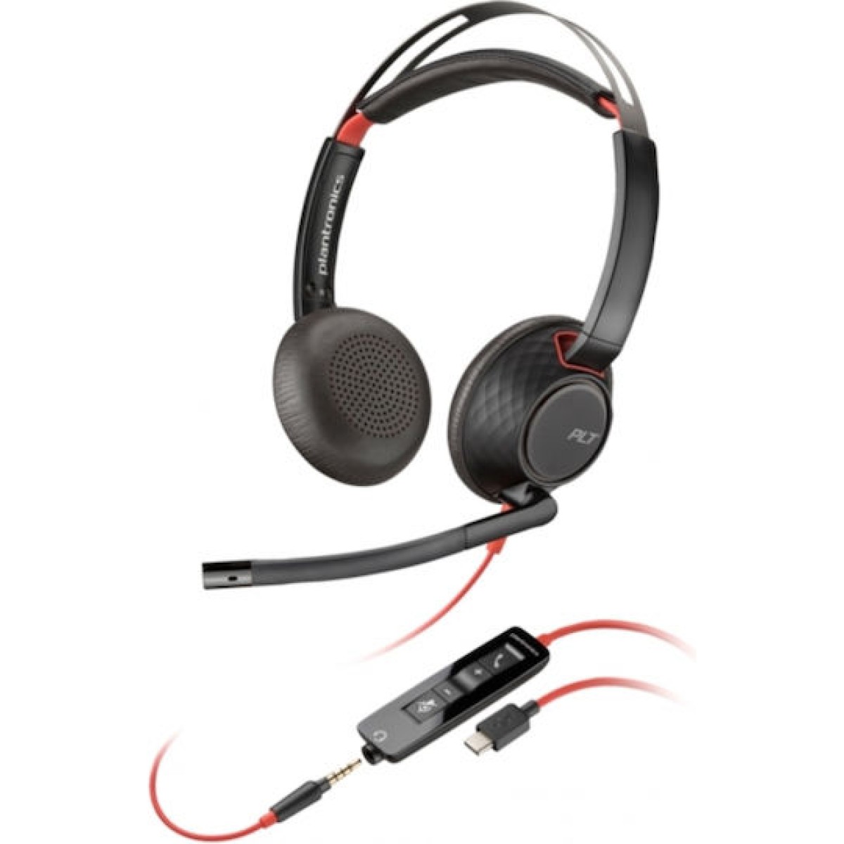 Poly Blackwire 5220 On Ear Multimedia Ακουστικά με μικρόφωνο και σύνδεση USB-C