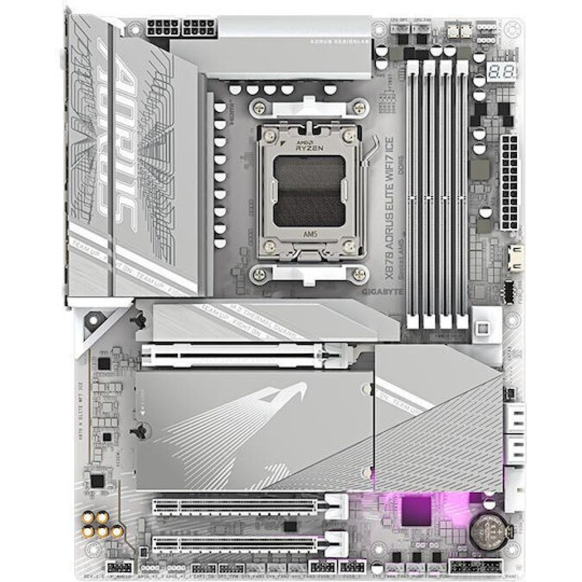 Gigabyte X870 Aorus Elite WIFI7 ICE Motherboard ATX με AMD AM5 Socket