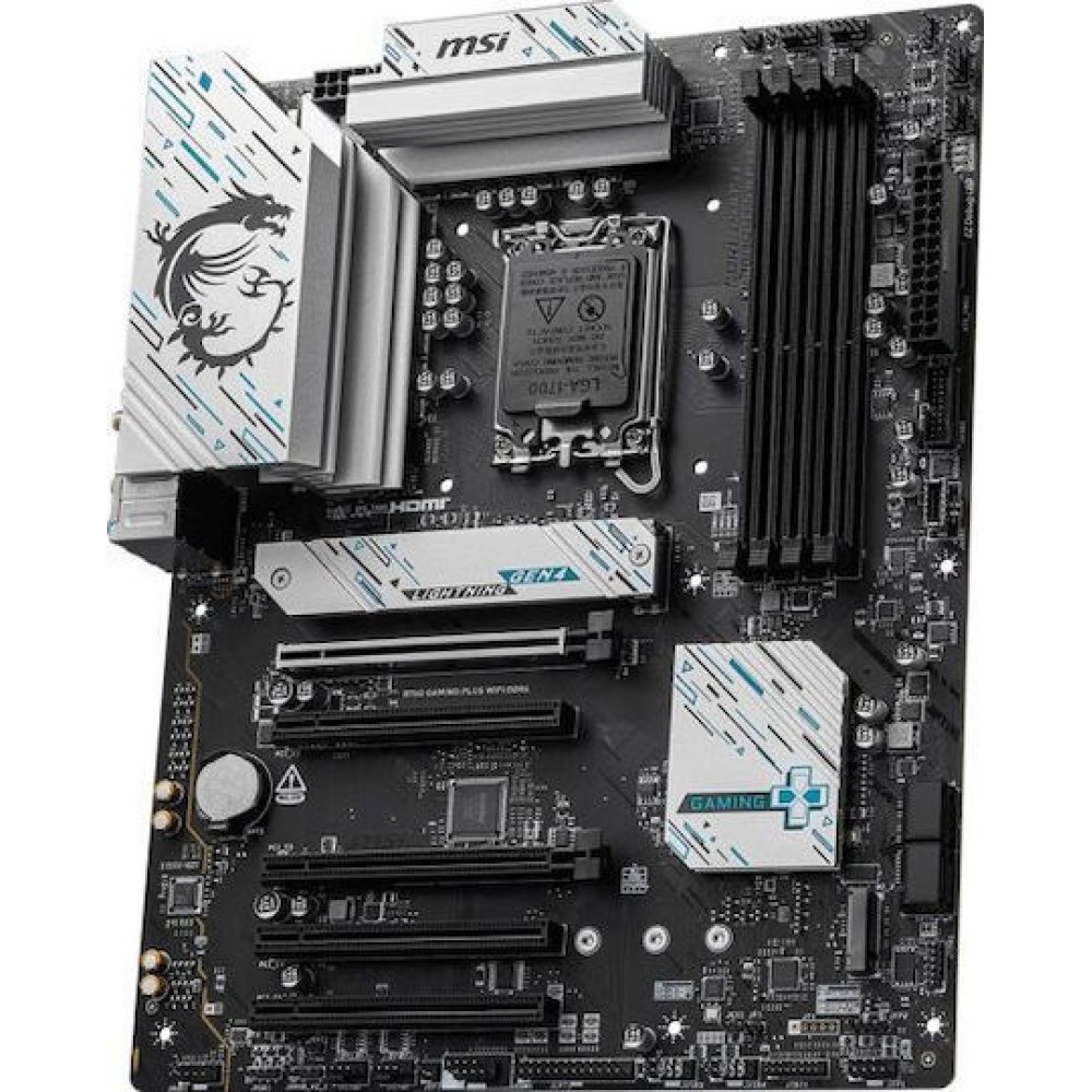 MSI B760 Gaming Plus Wifi Motherboard ATX με Intel 1700 Socket 7D98-043R