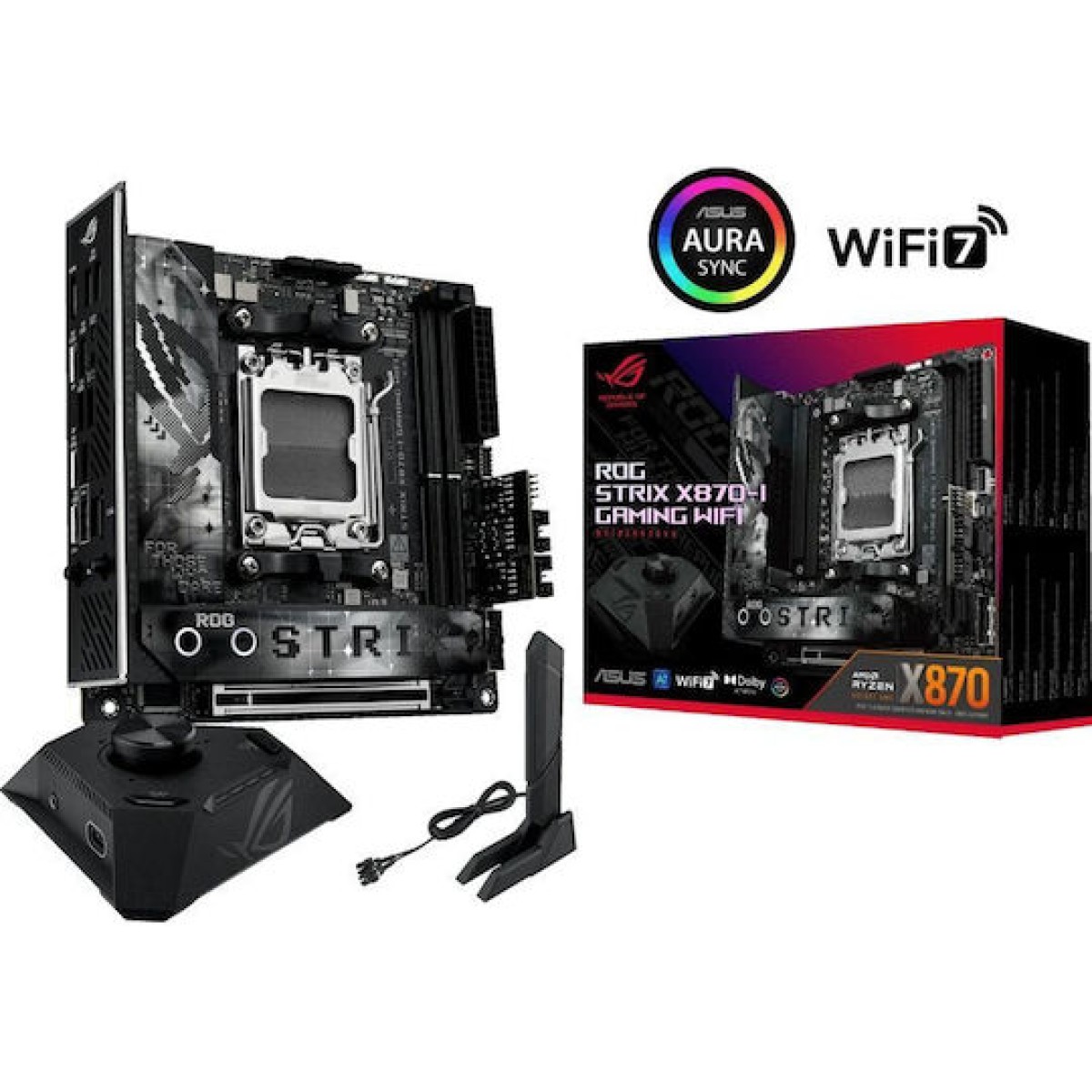 Asus ROG STRIX X870-I Gaming WIFI Motherboard Mini ITX με AMD AM5 Socket 90MB1IW0-M0EAY0