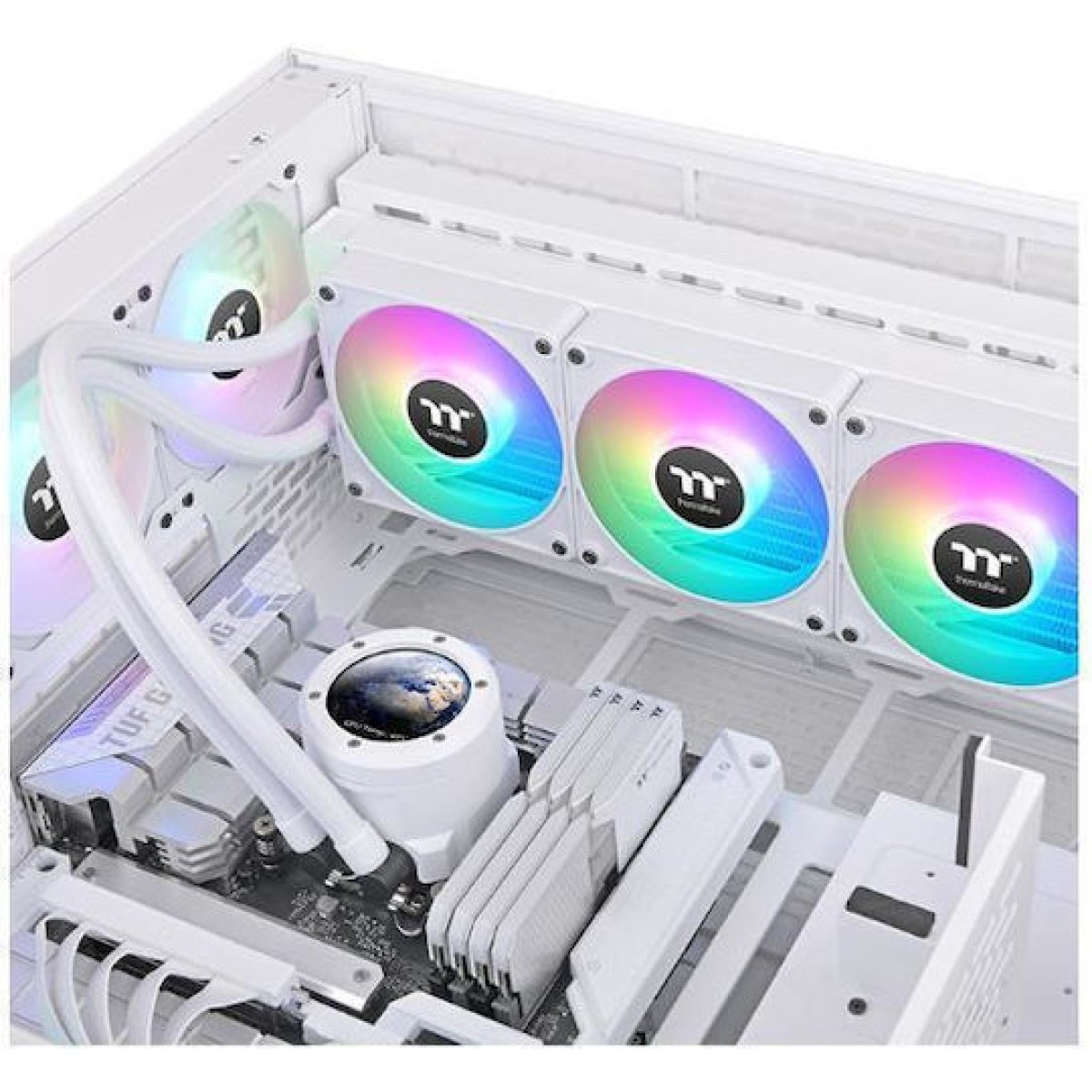 Thermaltake TH360 EX Snow Edition (v2) Υδρόψυξη Επεξεργαστή Τριπλού Ανεμιστήρα 120mm για Socket AM4/AM5/1700/1200/115x με ARGB Φωτισμό