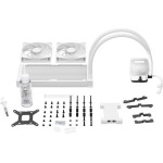 Be Quiet Light Loop Υδρόψυξη Επεξεργαστή Διπλού Ανεμιστήρα 120mm για Socket AM4/AM5/1700/1200/115x με ARGB Φωτισμό Λευκή