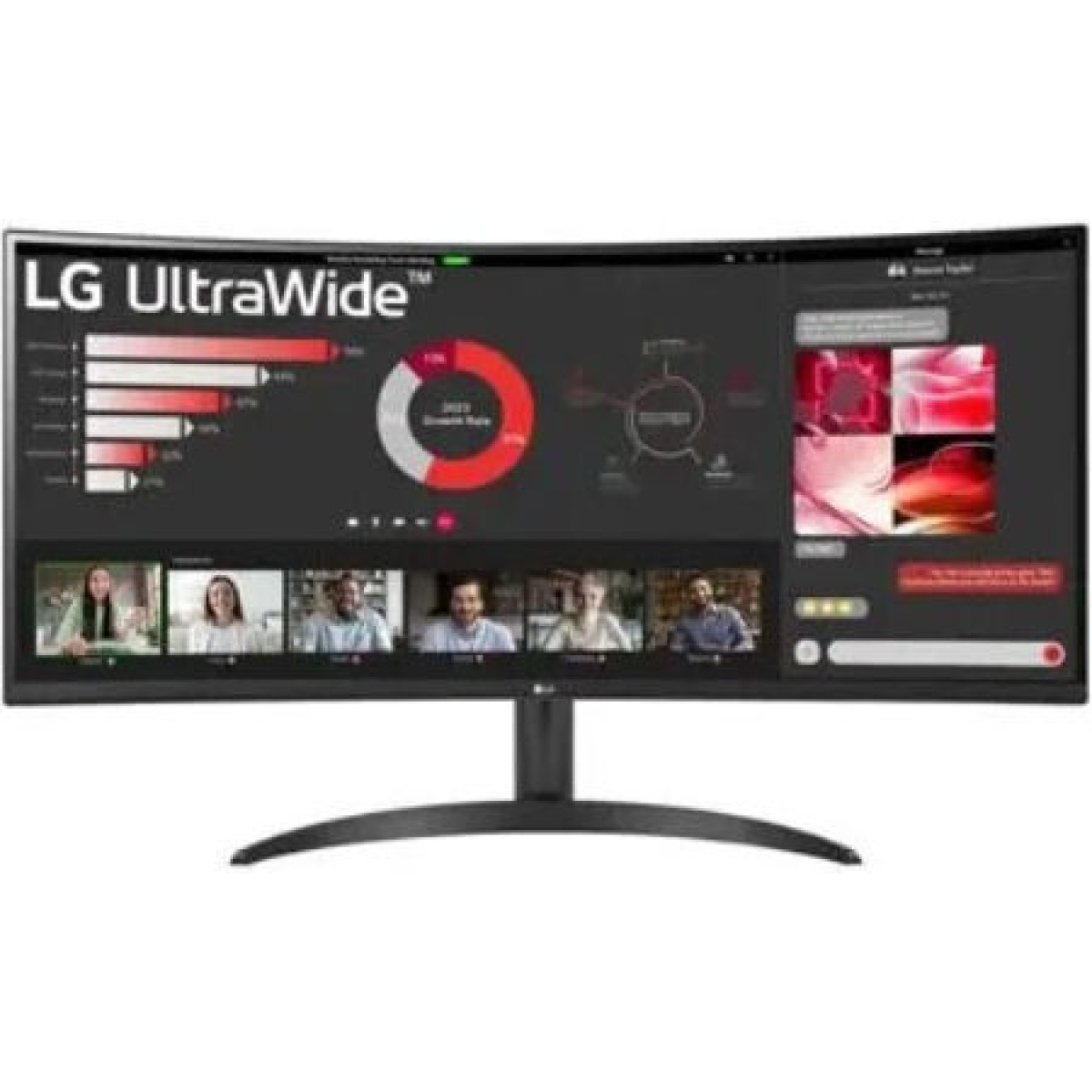 LG 34WR50QK-B Ultrawide VA HDR Curved Monitor 34\