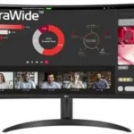 LG 34WR50QK-B Ultrawide VA HDR Curved Monitor 34\