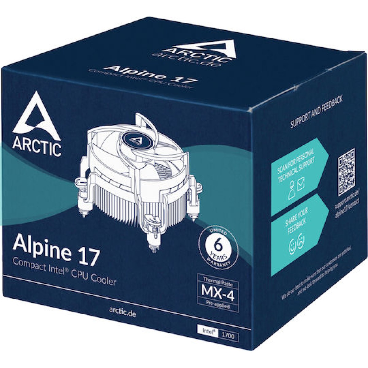 Arctic Alpine 17 Ψύκτρα Επεξεργαστή για Socket 1700