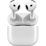 Apple AirPods 4 Earbud Bluetooth Handsfree Ακουστικά με Αντοχή στον Ιδρώτα και Θήκη Φόρτισης Λευκά
